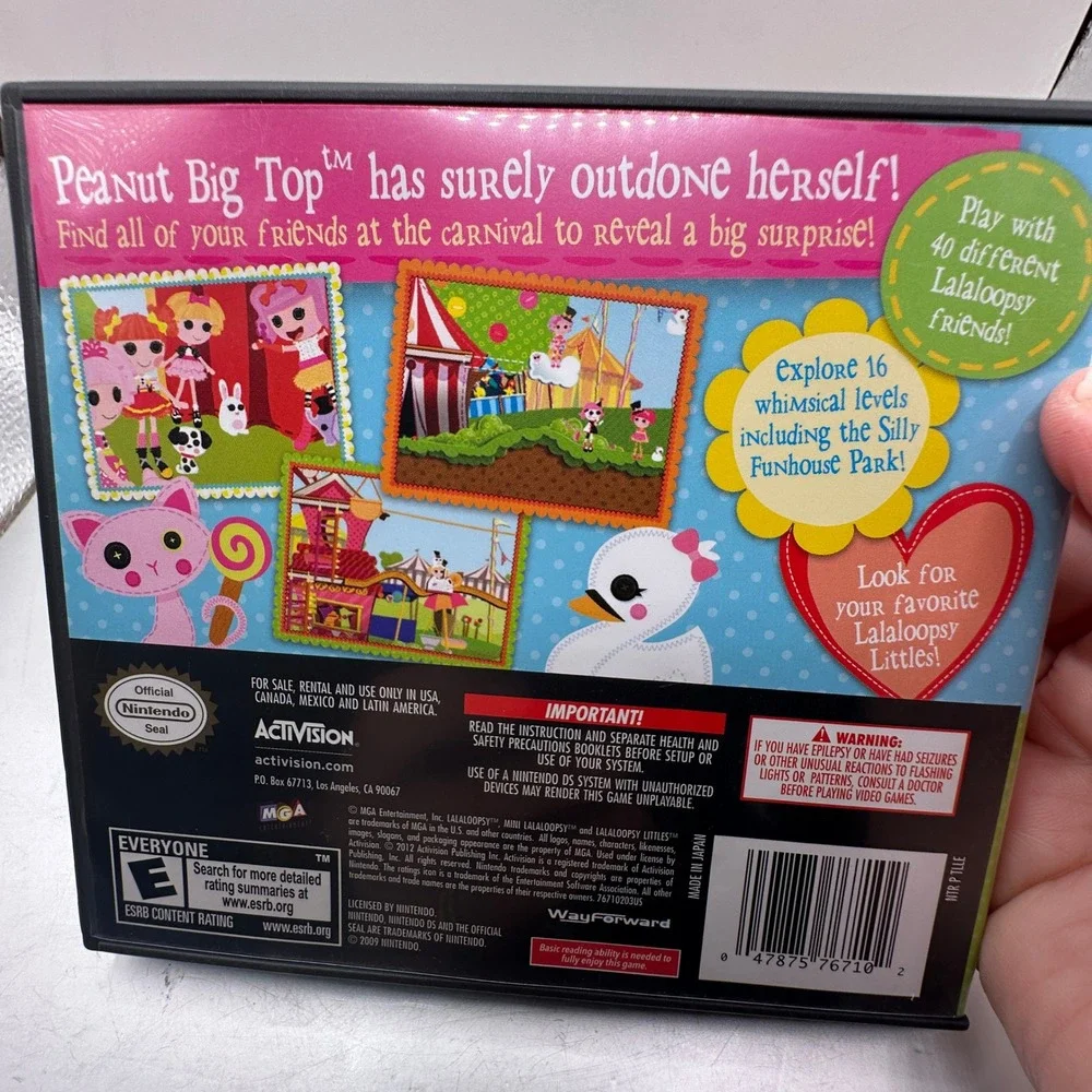 Lalaloopsy Carnival of Friends Nintendo DS Game CIB Activision 2012 NTR-TLLE-USA